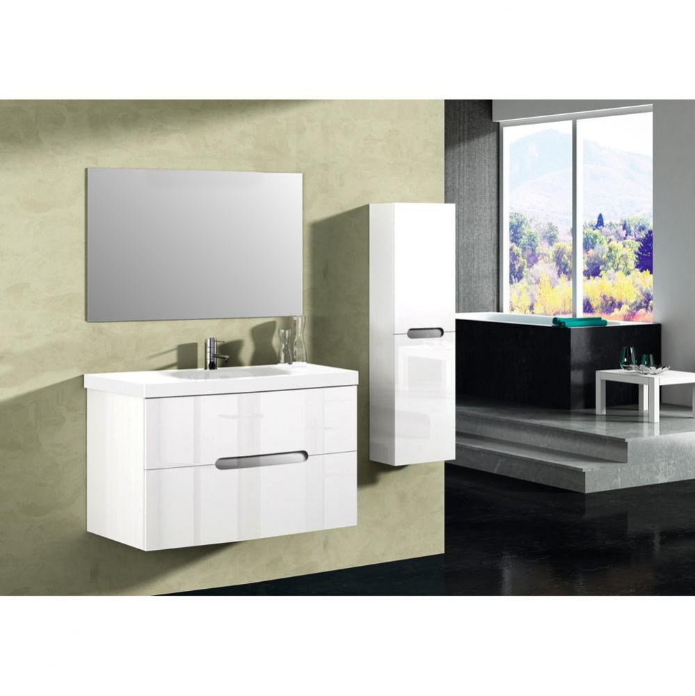 Doa Vanity, High Gloss White, 40''